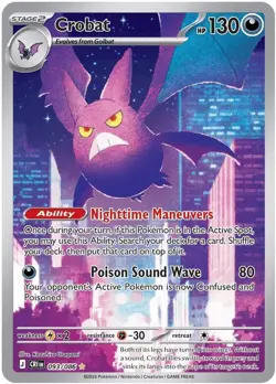 Crobat Holo Pokemon ME04: Chaos Rising 093/086 NM - Image 1
