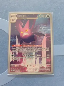 Pokemon TCG Crobat IR 093/086 Chaos Rising Pack Fresh Mint/NM - Image 1