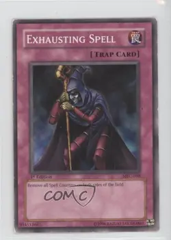 Exhausting Spell 1st Ed. YuGiOh Magician's Force #MFC-098 2003 READ - Image 1