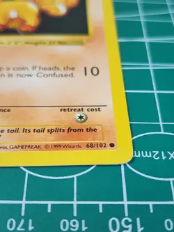 Wizards Vulpix Shadowless 1st Edition Common 68/102 Base Set LP - Image 3