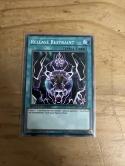 SBSC-EN010 Release Restraint 1st Edition YuGiOh Card - Image 1