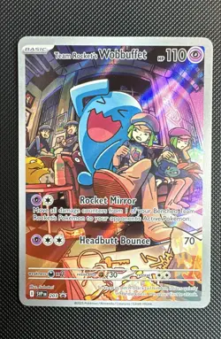 Team Rocket's Wobbuffet 203 Sv: Scarlet & Violet Promo Cards Holo (stock# C97) - Image 1
