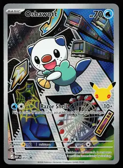 Oshawott 051 Holo Mega Evolution Promo Pokemon Card - Image 1
