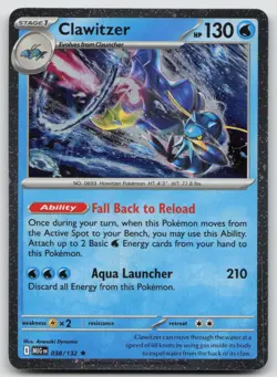 Clawitzer (Cosmos Holo) Rare Miscellaneous Cards & Products 038/132 Holo NM - Image 1