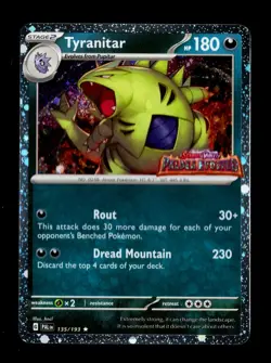 Tyranitar (Paldea Evolved Stamp) Promo Miscellaneous Cards & Products 135/193 NM - Image 1