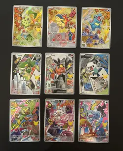 Pokemon First Partner Illustration Collection Series 2 Complete Set 9 Cards - Image 1