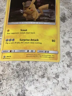 Detective Pikachu Promo SM Promos SM170 Lightning Holo Pokemon Card - Image 2
