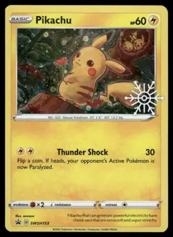 SWIRL 🌀 Pikachu - (Holiday Calendar) SWSH153 SWSH: Sword & Shield Promo Cards - Image 2