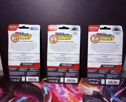 *SEALED* Pokemon TCG Surging Sparks 3x Blister Pack w Promo Card & Coin - Image 2