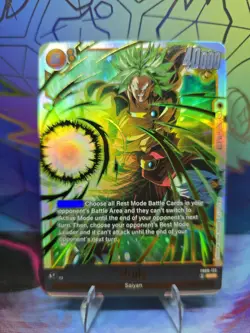 Dragon Ball Super Card Game Broly FB08-122 SCR Secret Rare Near Mint - Image 1