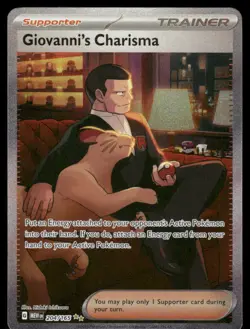 Pokemon Cards Giovanni's Charisma 204/165 Holo 151 Special Illustration Rare NM - Image 1