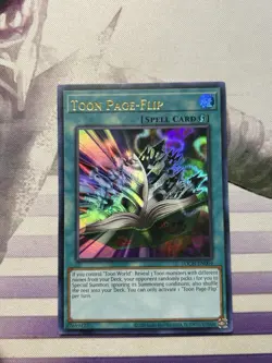 🔥 YUGIOH • TOON PAGE FLIP • TOCH-EN004 • ULTRA RARE • UNLIMITED • NM/M 🔥 - Image 1