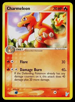 Pokemon Card EX Trainer Kit 2 Minun Charmeleon 3/12 Uncommon - Image 1