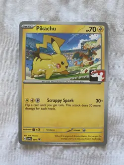 Pikachu SVP101 League Promo Scarlet And Violet Pokemon Card NM / MINT - Image 1