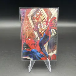 Spider Man & Mary Jane W. Holographic Anime Collectible Trading Card - Image 1