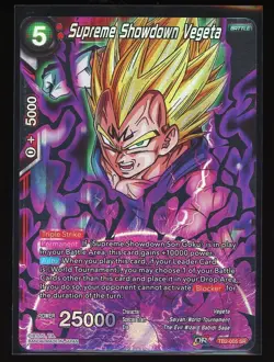 Supreme Showdown Vegeta TB2-005 SR Foil Dragon Ball Super Card Game Masters DBS - Image 1