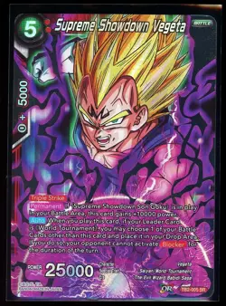 Supreme Showdown Vegeta TB2-005 SR Foil Dragon Ball Super Card Game Masters DBS - Image 3