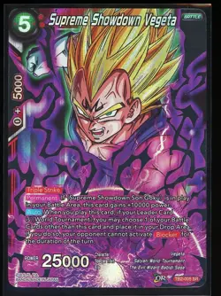 Supreme Showdown Vegeta TB2-005 SR Foil Dragon Ball Super Card Game Masters DBS - Image 4
