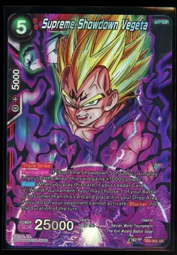 Supreme Showdown Vegeta TB2-005 SR Foil Dragon Ball Super Card Game Masters DBS - Image 5