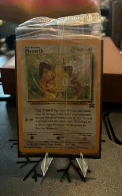 2000 Pokemon Meowth #10 Black Star Promo Game Boy Holo - FACTORY SEALED - Image 1