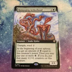 Rampaging Aetherhood (REGULAR) x1 - MTG Aetherdrift Commander DRC #31 - Image 1