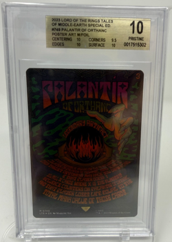 Magic MTG Palantir of Orthanc Borderless Poster Foil LTR 749 BGS 10 - Image 1