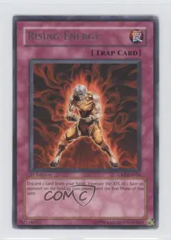 R - Rising Energy 1st Ed. YuGiOh Cybernetic evolution #CRV-EN056 2005 READ - Image 1