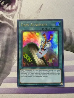 YuGiOh Toon Bookmark TOCH-EN003 Ultra Rare Unlimited Edition NM - Image 1
