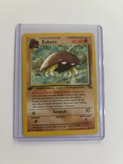 Pokemon TCG Kabuto Fossil Set 1st Edition WOTC Card 50/62 - Image 2