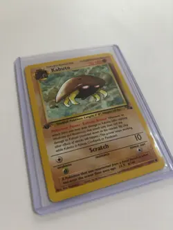 Pokemon TCG Kabuto Fossil Set 1st Edition WOTC Card 50/62 - Image 3