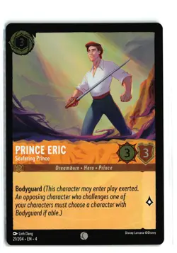 PRINCE ERIC SEAFARING PRINCE 21/204 COLD FOIL DISNEY LORCANA NM - Image 1