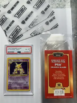 1999 POKEMON BASE SET UNLIMITED #1 ALAKAZAM-HOLO PSA 6 - Image 3