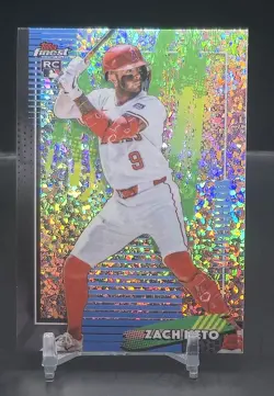 2026 Topps Finest ZACH NETO Common Mini Diamond #38 Los Angeles Angels - Image 1