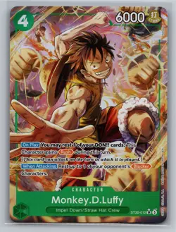 One Piece Starter Deck EX: Luffy & Ace #ST30-012 Monkey.D.Luffy (Parallel) - Image 1