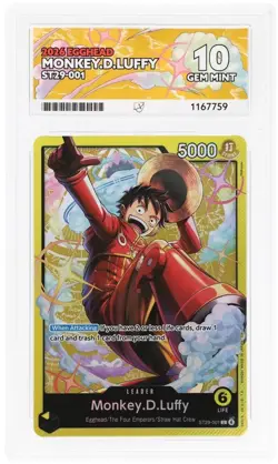 Monkey.D.Luffy Leader ST29-001 - Egghead One Piece 2026 Card ACE 10 Perfect Subs - Image 1
