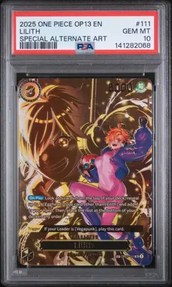 ONE PIECE OP13-CARRYING ON HIS WILL 111 LILITH SPECIAL ALTERNATE ART PSA 10 - Image 1