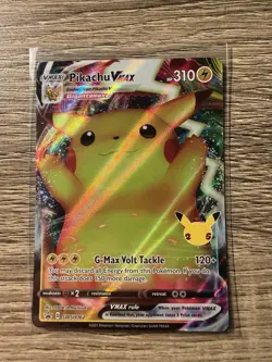 Nintendo Pokemon TCG Celebrations Pikachu Promo Holo Lot: Flying V/VMAX/Surfing - Image 4