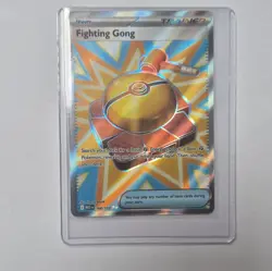 Pokemon TCG Mega Evolution Fighting Gong Trainer Card 168/132 Full Art - Image 1
