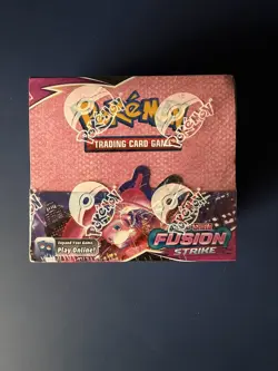Pokemon TCG Sword and Shield Fusion Strike Booster Box NEW & SEALED With Acrylic - Image 2