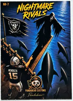 Fernando Mendoza Vs Ghostface Custom Horror Football Trading Card Fan Art - Image 2
