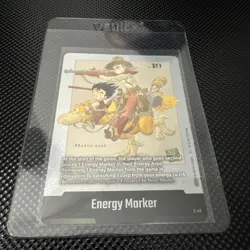 Son Goku Bulma E-43 Silver Energy Marker Dragon Ball Manga Booster Card Fusion - Image 1