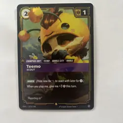 Riftbound Teemo - Scout (Alternate Art) Showcase 197a/298 Champion Unit NM - Image 1
