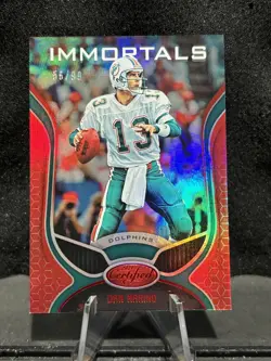 2019 Panini Certified - Immortals Dan Marino #106 Mirror Red /99 - Image 1