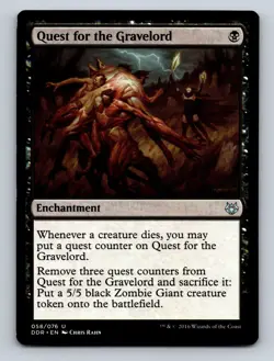 MTG Magic the Gathering Quest for the Gravelord Zendikar Regular - Image 1