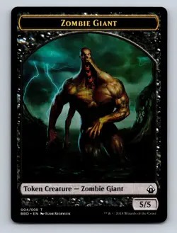 MTG Magic the Gathering Zombie Giant Token 004/008 Regular - Image 1