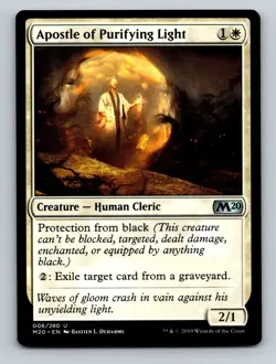 MTG Magic the Gathering Apostle of Purifying Light Core Set 2020 Regular - Image 1