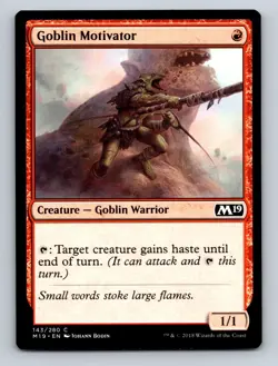 MTG Magic the Gathering Goblin Motivator Regular - Image 1