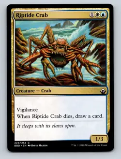 MTG Magic the Gathering Riptide Crab Regular - Image 1