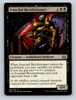 MTG Magic the Gathering Ironclad Revolutionary Regular - Image 1