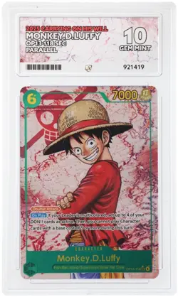 One Piece Monkey D Luffy OP13-118 SEC Parallel Carrying On His Will ACE 10 - Image 1